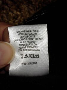 Care Label on my Cycling Shorts. Who Irons Spandex?