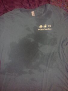 I wore this shirt with the cooler set up. It was still this wet 5 hours after I took it off.