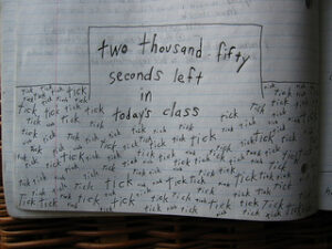 Two thousand seconds left in today's class by H.L.I.T. from Flickr (Creative Commons License)