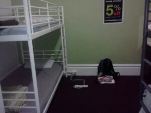 My hostel bed.