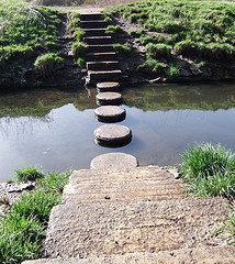 Stepping Stones by oatsy40 from Flickr (Creative Commons License)