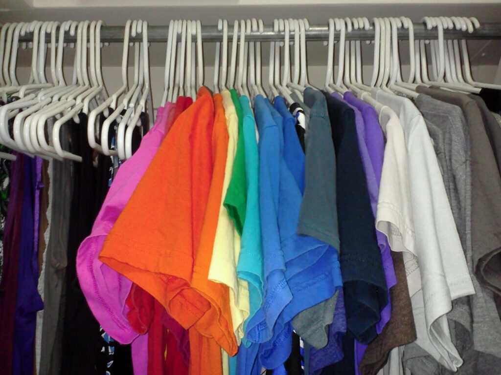 My Closet as of February 15, 2014 - I have a lot of T-shirts, but I wear a lot of them 