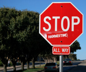 Stop Hammertime by Rich Anderson from Flickr (Creative Commons License)