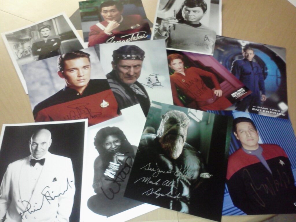 Some of my Favorite Photos in my Star Trek Autograph Collection