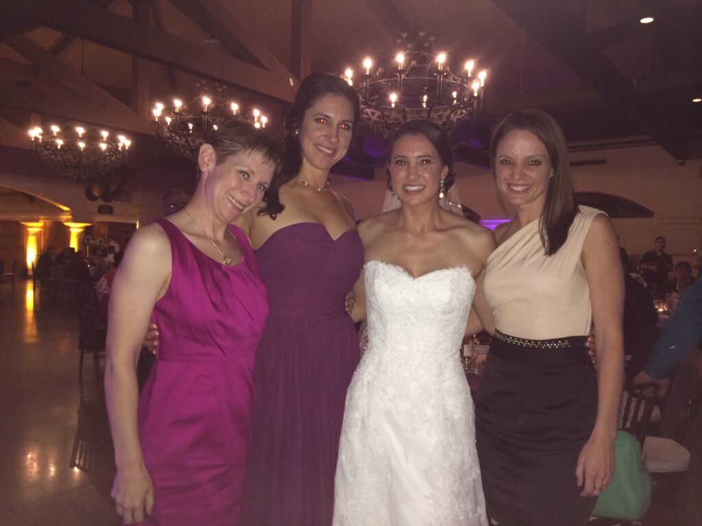 At Lindsey's wedding with my Teammates - Photo by Erika Brown 