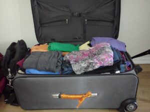 I still have a suitcase filled with clothes I haven't worn yet.